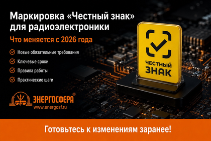Маркировка Честный знак для радиоэлектроники в 2026 году
