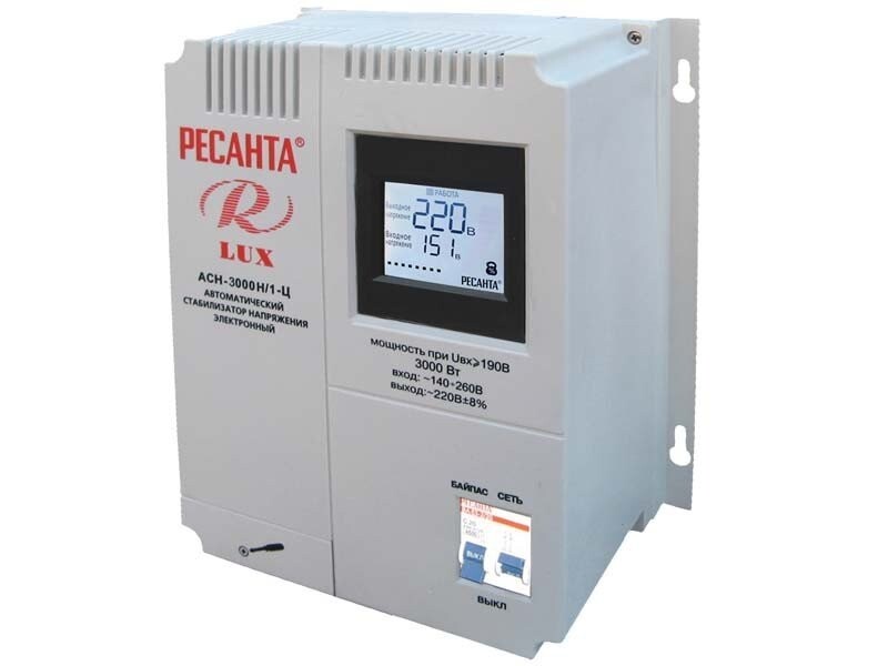 Стабилизатор АСН-3 000Н/1-Ц Ресанта Lux во Владивостоке