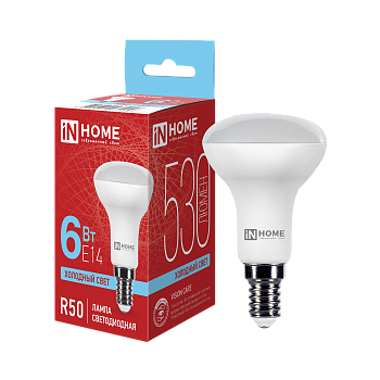 Лампа светодиодная LED-R50-VC 6Вт 230В Е14 6500К 530Лм IN HOME во Владивостоке