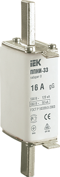 Плавкая вставка предохранителя ППНИ-33, габарит 0, 16А IEK во Владивостоке