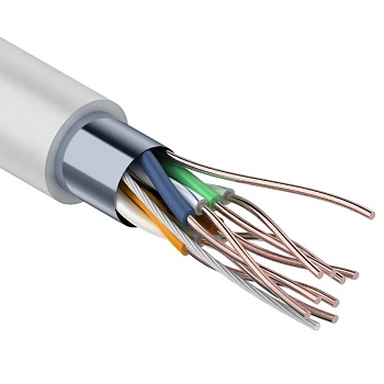 Кабель связи витая пара внутренний экранированный FTP 4PR 24AWG, CAT5e, бухта 305м REXANT во Владивостоке