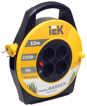 Катушка УК10 с т/з 4 места 2Р/10м 2х0,75 мм2 "Garden" IEK во Владивостоке