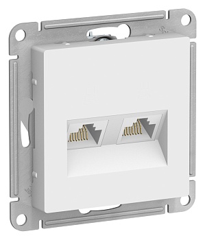 Розетка двойная компьютерная AtlasDesign SE RJ45+RJ45 лотос во Владивостоке