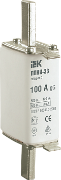 Плавкая вставка предохранителя ППНИ-33, габарит 0, 100А IEK во Владивостоке