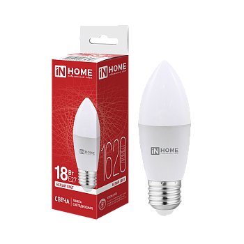 Лампа светодиодная LED-СВЕЧА-VC 14Вт 230В E27 4000K 1330Лм IN HOME во Владивостоке