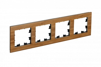 Рамка четырехместная AtlasDesign Nature SE бамбук во Владивостоке