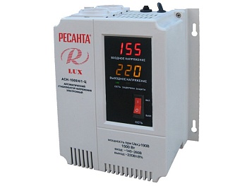 Стабилизатор напряжения однофазный цифровой настенный ACH-1500Н/1-Ц Lux Ресанта во Владивостоке